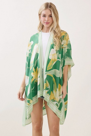 Floral Print Kimono