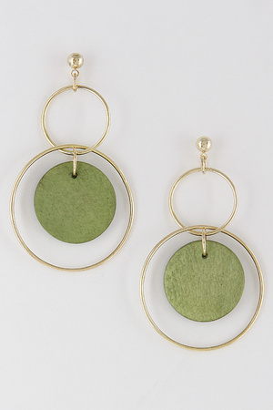 Two Thin Circles Lovely Earrings  7IBB3