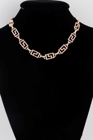 Greek Key Chain Necklace