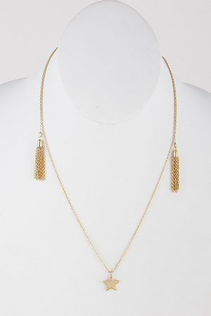 Star and Tassel Necklace 7FCC2