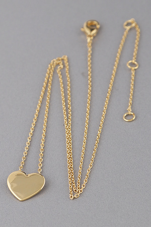 Simple Heart Pendant Necklace