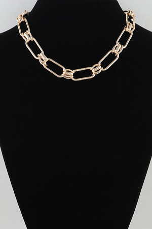 Multi Clip Chain Statement Necklace