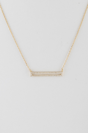 Beaded Rectangle Necklace