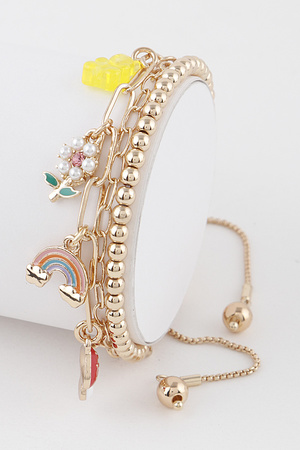 Spring Charms Chain Bracelet