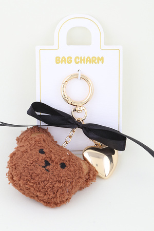 Cute Ribbon Bear Bag Charm