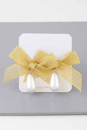 Ribbon for Your Pearl Earrings