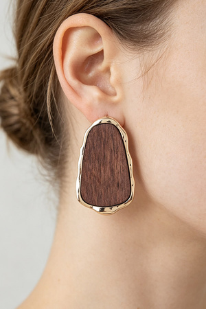 Hammered Grain Fashion Earrings