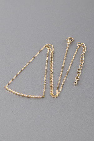 Bejeweled Arc Pendant Necklace