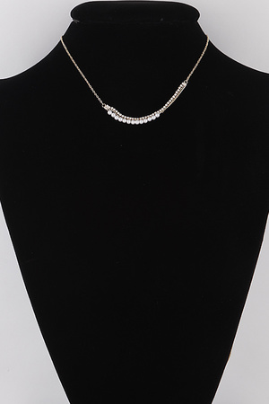 Jewel N Pearl Chain Necklace