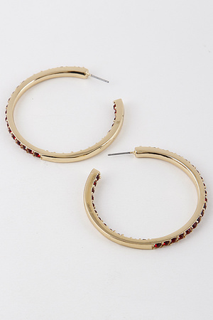 Luxury Rhinestone Hoop Earrings 9EBA4