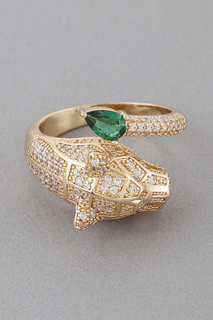 Bejeweled Jaguar Gem Ring
