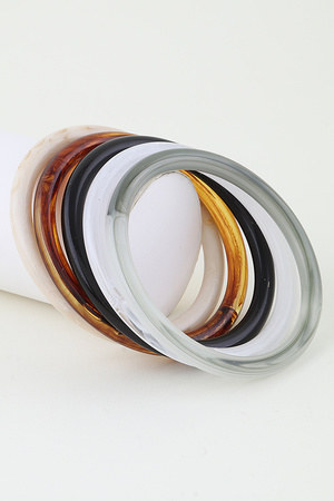 Multi Marble Stone Cuff Bracelet