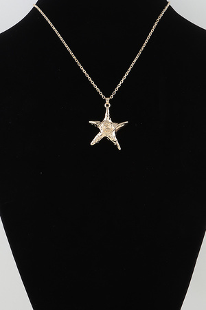 Swirl Starfish Chain Necklace