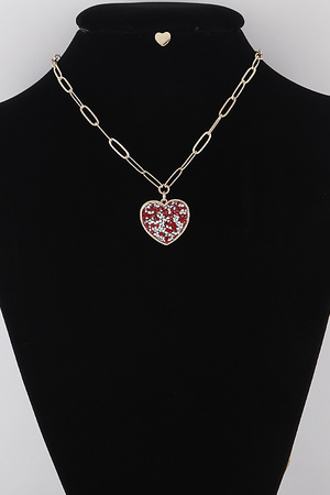 Heart Pendant Necklace N Earrings Set