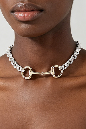 Multi Horseshoe Pendant Chain Necklace