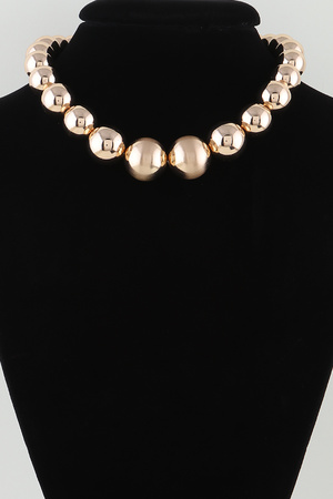 Shiny Beaded Statement Necklace