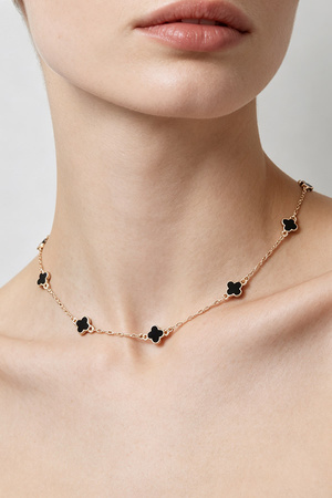 Minimal Clover Charm Chain Necklace