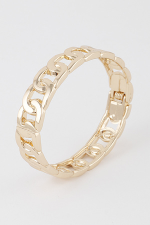 Curb Chain Cuff Bracelet