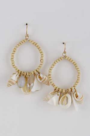 Bead Seashell Summer Earring 9EBE10