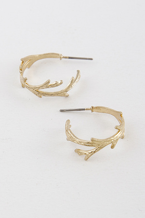 Looped Branch Minihoop Earring 9EBD4