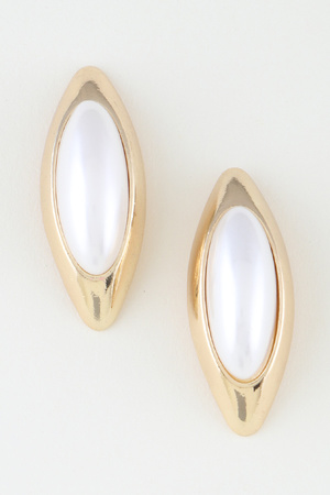 Modern Stone Teardrop Earrings