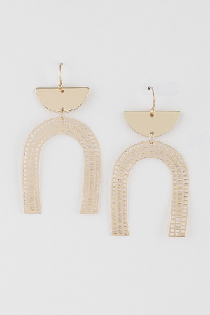 Open Wide  Arch Earrings