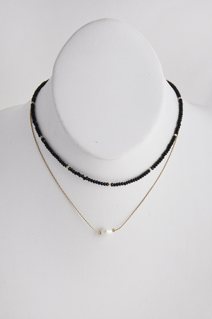 Beaded Pearl Chocker Necklace 9JBA1