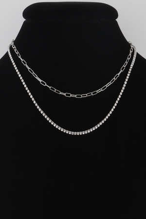 Simple Beads Multi Strand Necklace