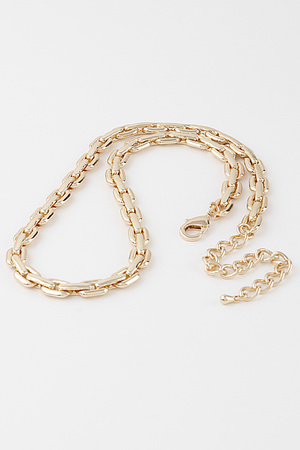 Solid Link Chain Necklace