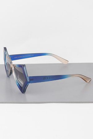 Sharp Geometric Gradient Sunglasses