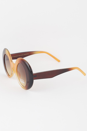 Polarized Bulky Round Sunglasses
