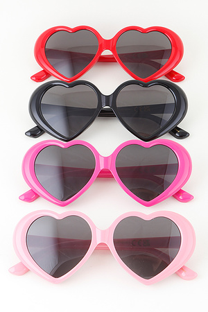 Bright Twin Hearts Sunglasses
