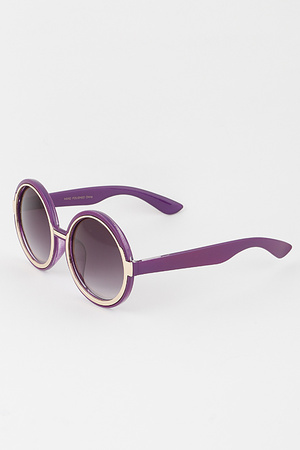 Modern Round Gradient Sunglasses