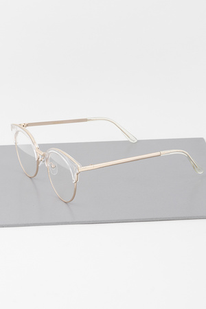 Transparent Aviator Optical Glasses