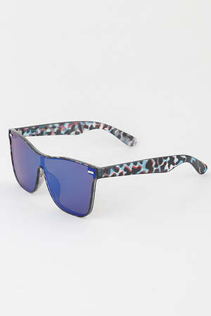 Bright Polycarbonate Shield Sunglasses