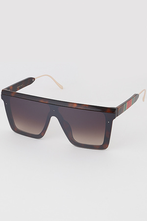 Unique Frame Shield Sunglasses
