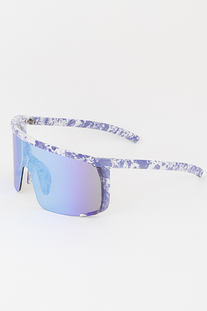 Paint Splatter Shield Sunglasses