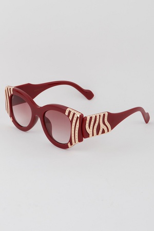Abstract Wave Gradient Sunglasses
