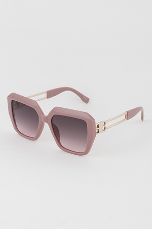 Top Curved Square Sunglasses