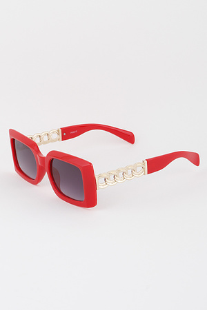 Square Curb Chain Sunglasses