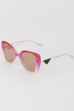Minimal Round Cateye Sunglasses