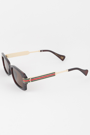 Luxury Stripe Classic Sunglasses