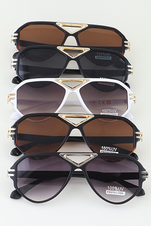 Modern Geometric Aviator Sunglasses