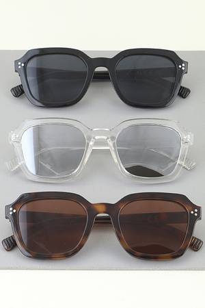 Triple Bolted Wayfarer Sunglasses