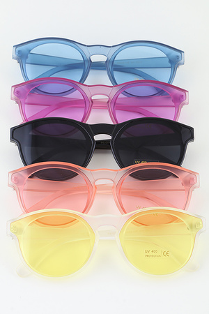 Bright Transparent Wayfarer Sunglasses
