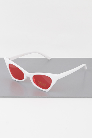 Retro Bright Tinted Cateye Sunglasses