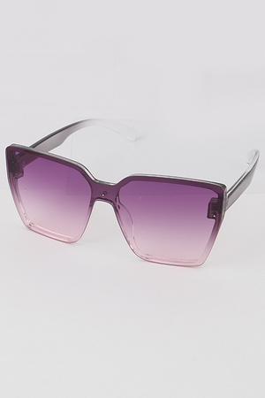 Exposed Lens Cat Eye Sunglasses