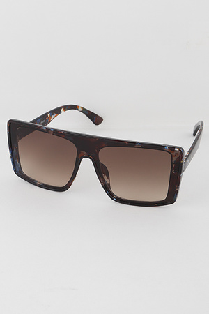 Simple Rectangular Shield Sunglasses