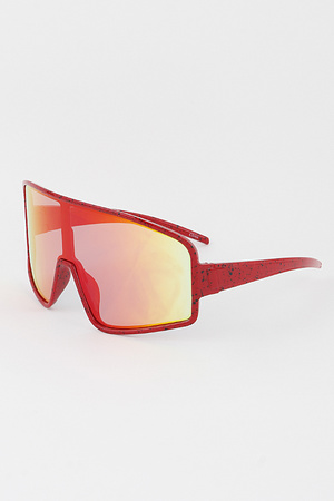 Splatter Gradient Shield Sunglasses