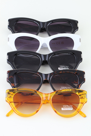 Modern Round Cateye Sunglasses